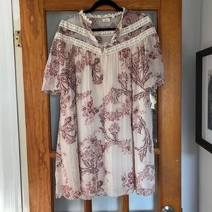 Wilfred aline dress with collar detail